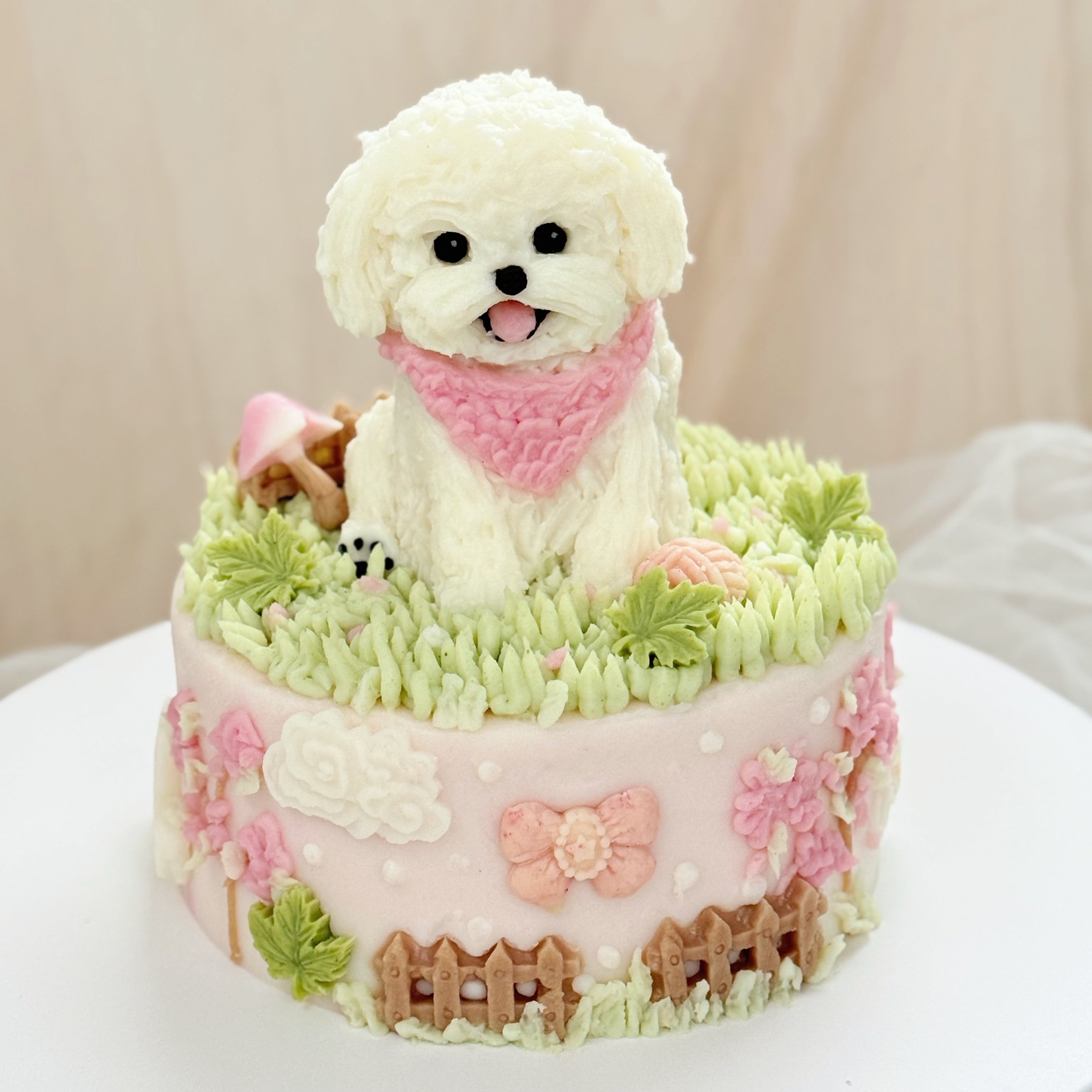 【Customized】4 inch Meadow Pet Cake