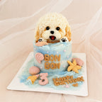 【Customized】3-inch Seaside Pup Cake