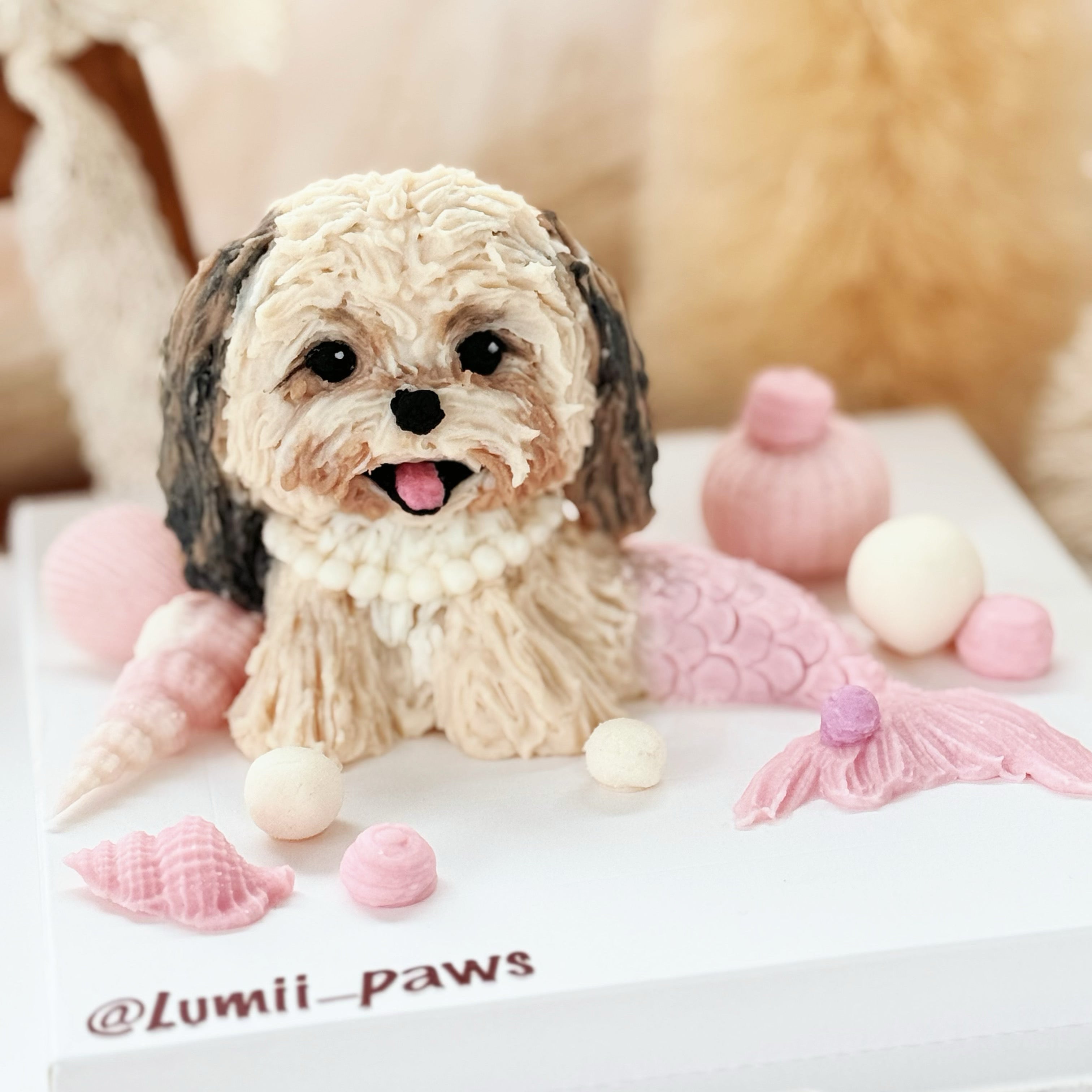 【Pet Figurine】Mermaid 3D Pet Figurine Cake