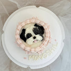 【2D Pet Cake】5 inch 2D Vintage Pet Figurine Cake