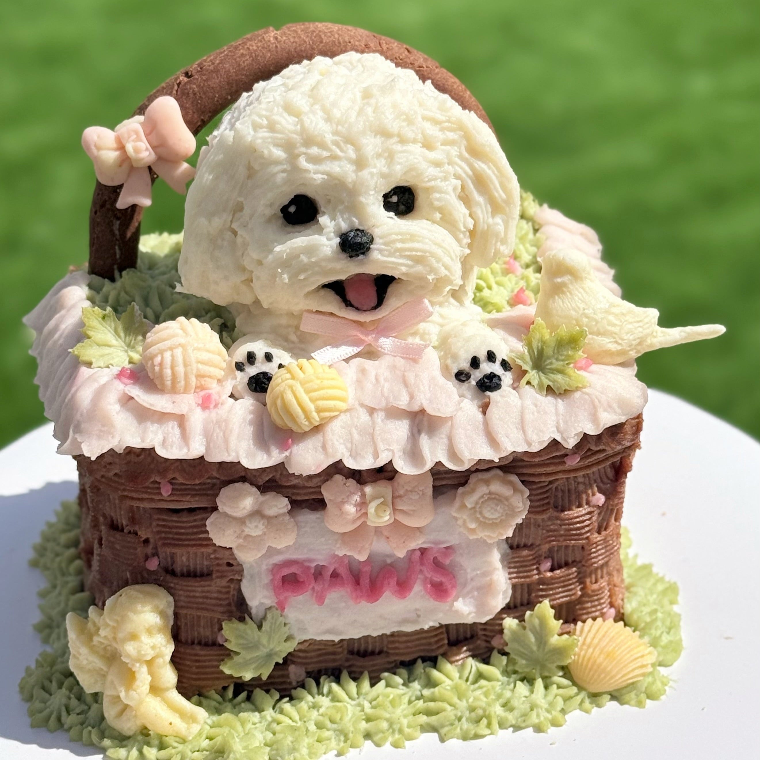 【Customized】Bloomy Pup Basket