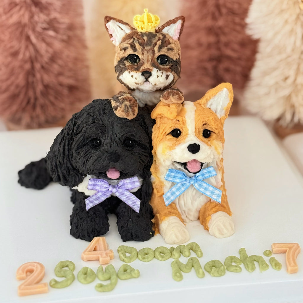 【Pet Figurine】3D Pet Figurine Cake