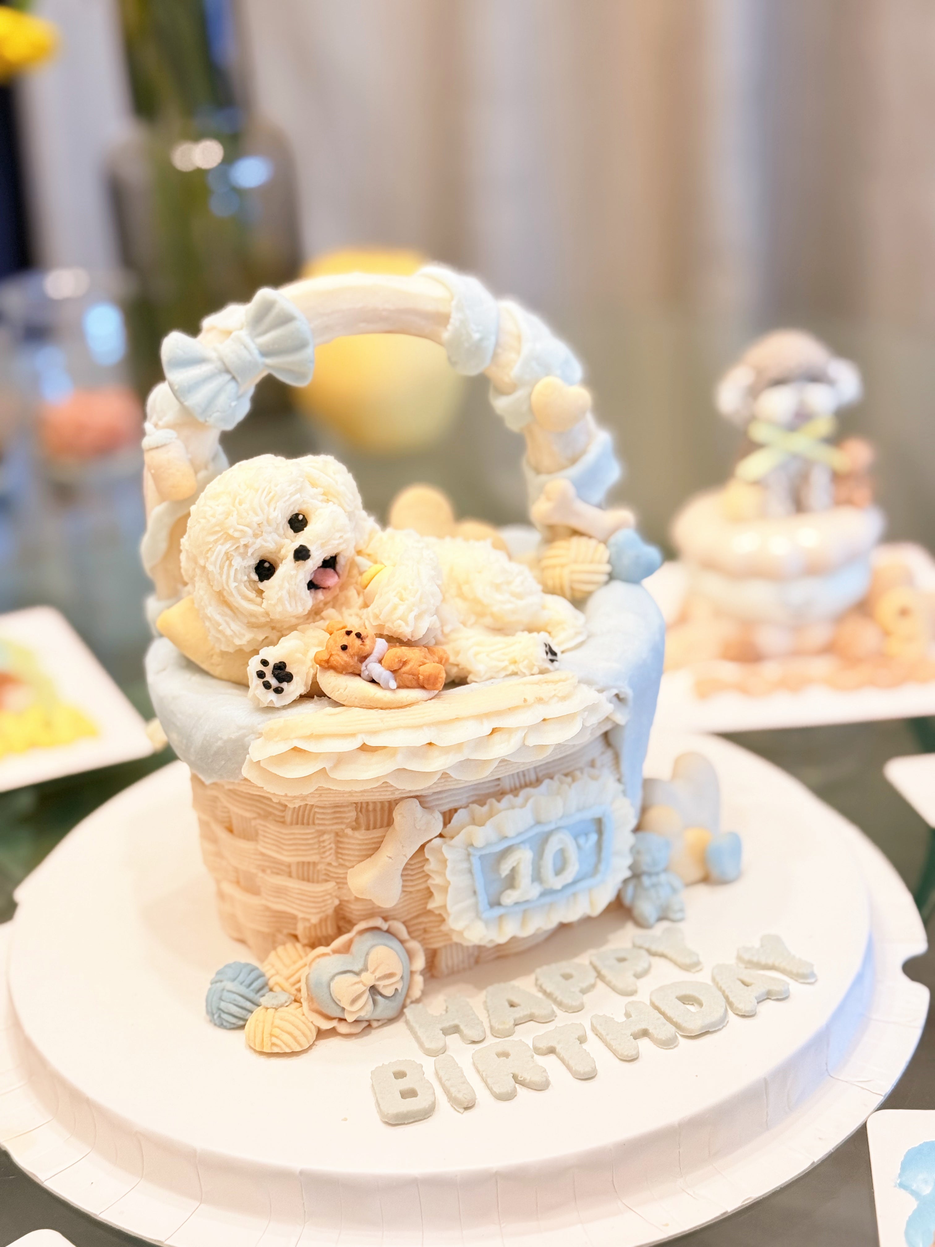 【Customized】Bloomy Pup Basket