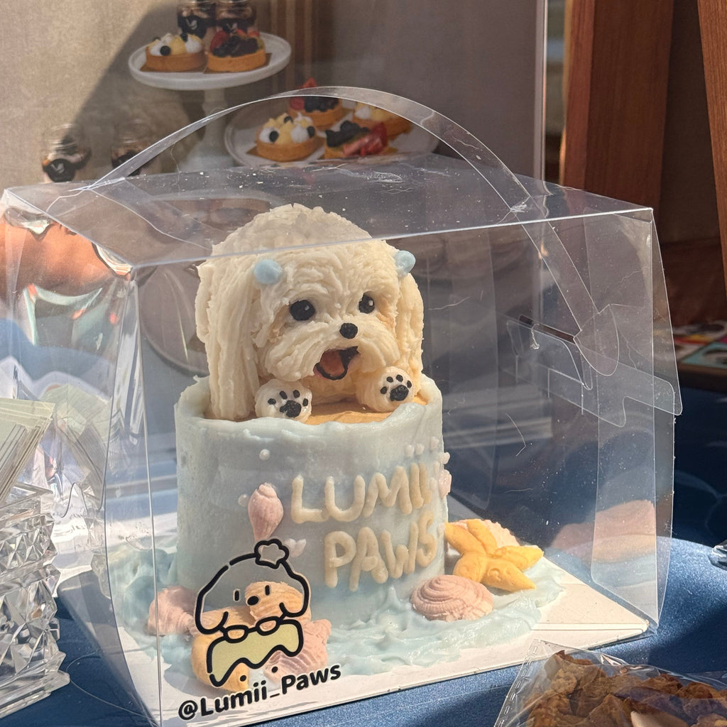 【Customized】3-inch Seaside Pup Cake