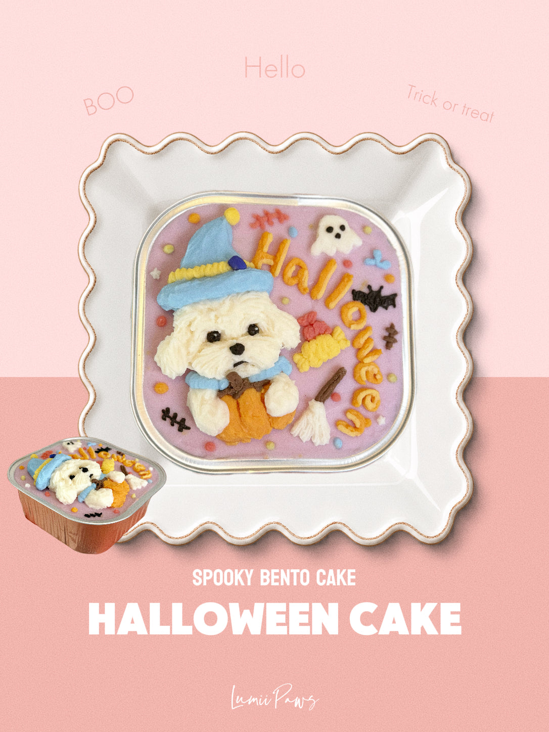 Halloween Spooky 4 inch Bento Cake – Baked Edition