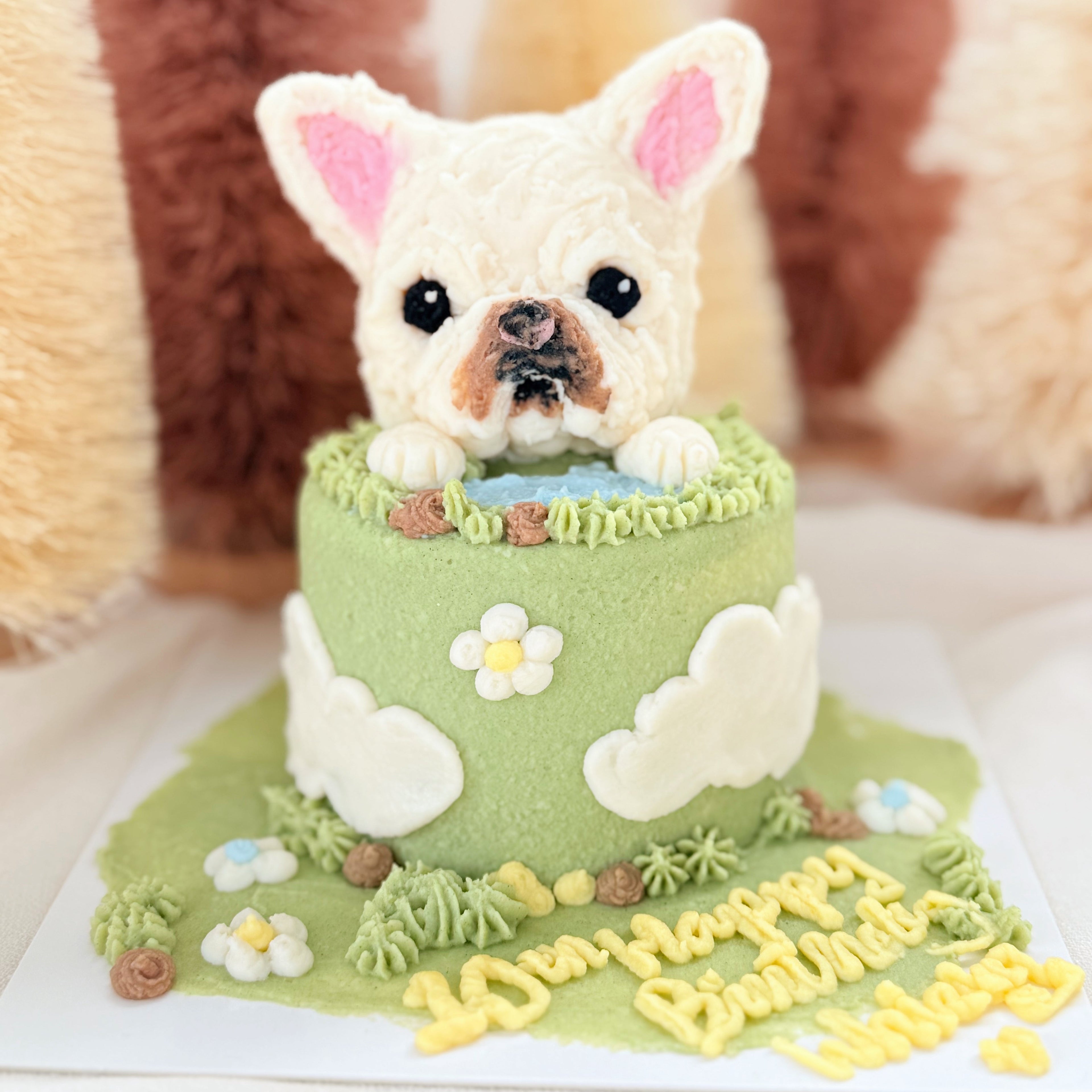 【Customized】3-inch Meadow Pup Cake