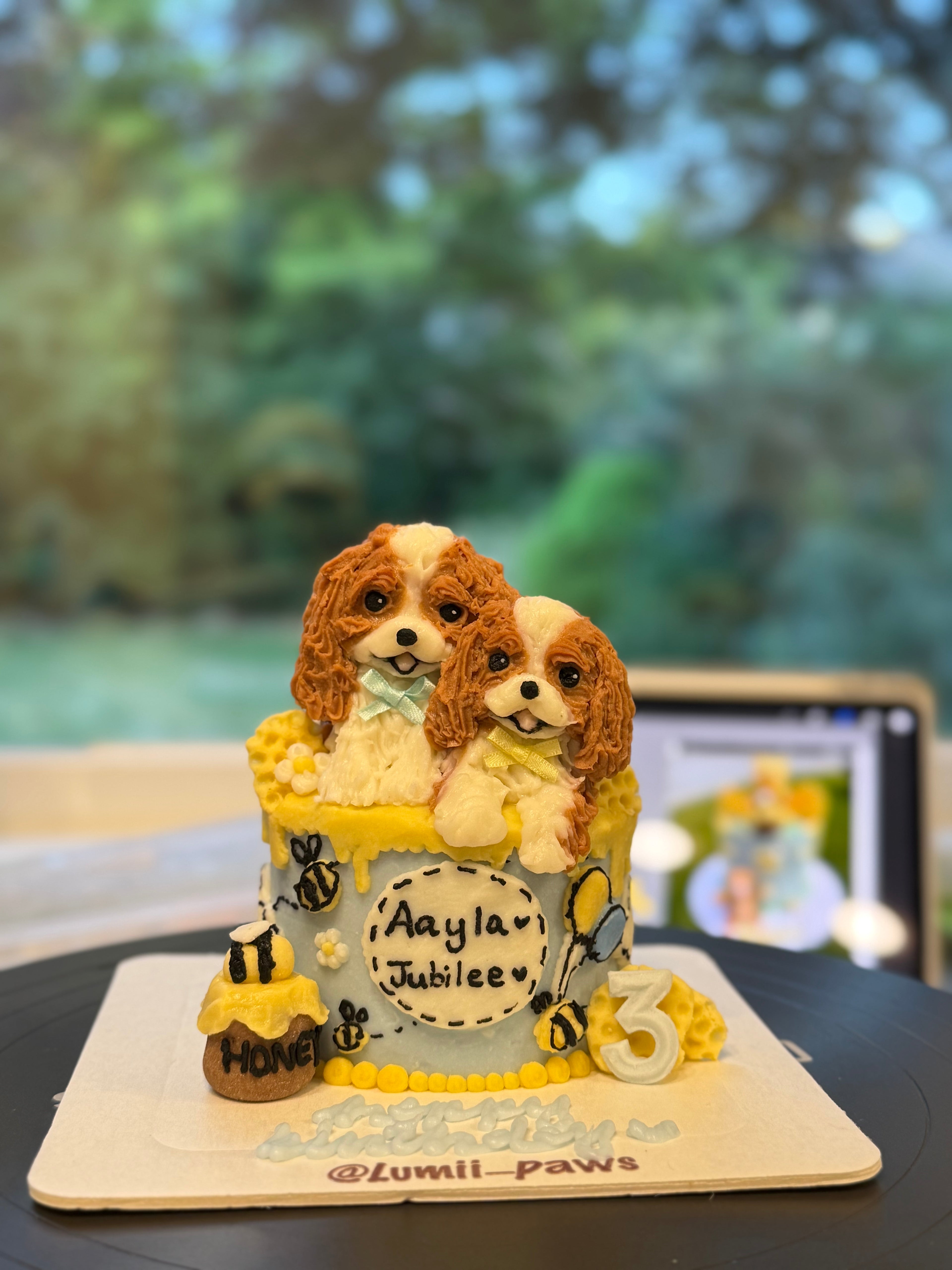【Customized】3 Inch Full Body Pup Cake ( Two Figurines)