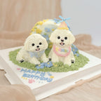 【Customized】Blooming Pawscape 3D Pet Cake