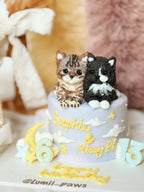 【Customized】3 Inch Full Body Pup Cake ( Two Figurines)