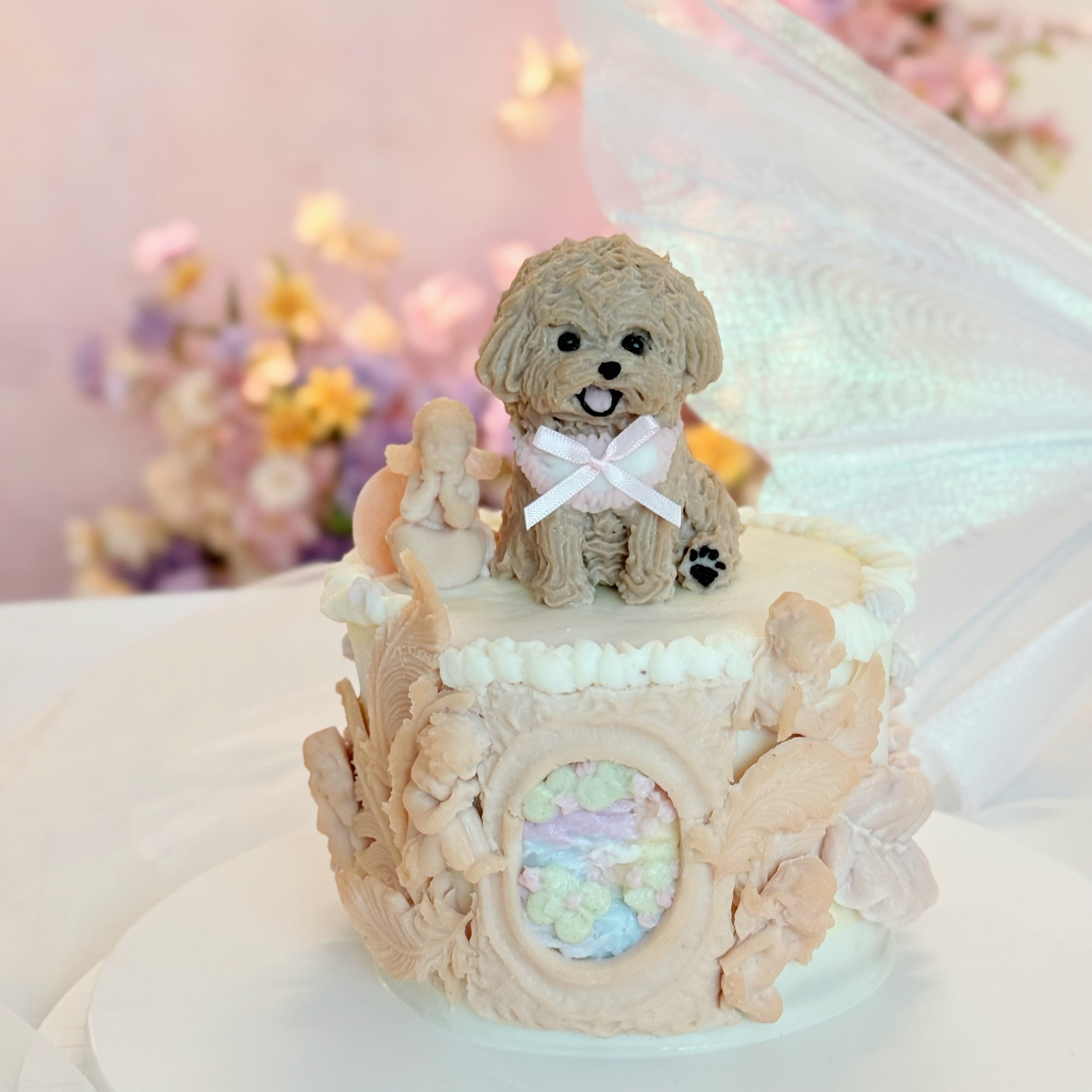 【Art-Inspired Series】Monet-Inspired Tall Pet Cake